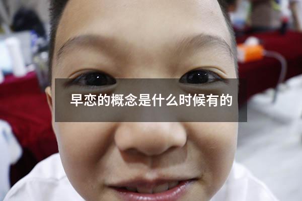 早恋的概念是什么时候有的