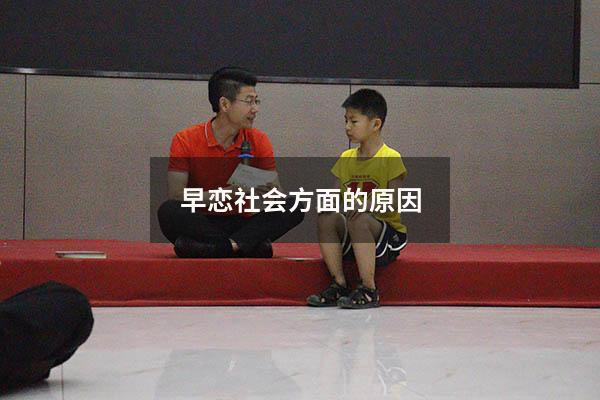 早恋社会方面的原因