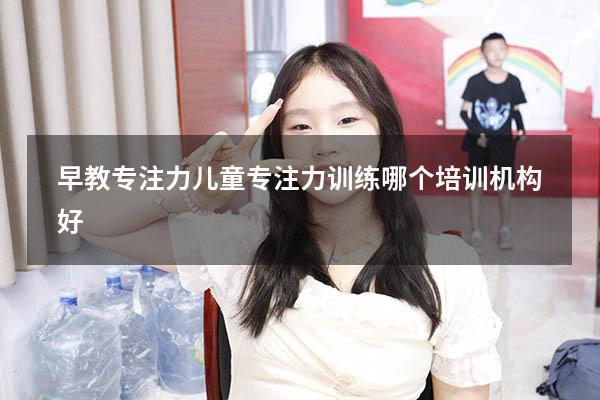 早教专注力（儿童专注力训练哪个培训机构好）