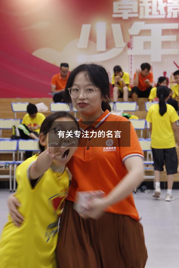 有关专注力的名言