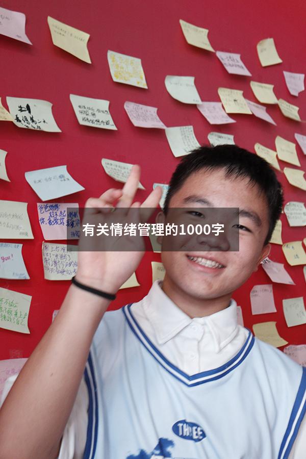 有关情绪管理的1000字