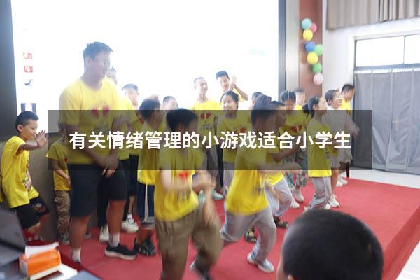 有关情绪管理的小游戏适合小学生