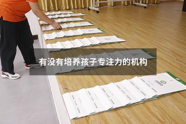 有没有培养孩子专注力的机构