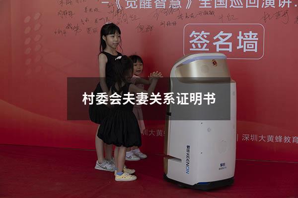 村委会夫妻关系证明书