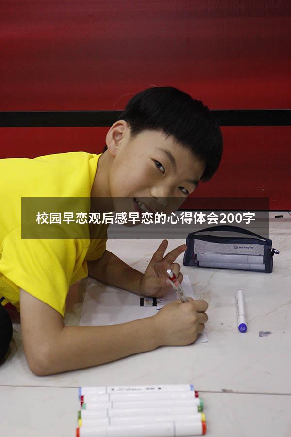 校园早恋观后感（早恋的心得体会200字）
