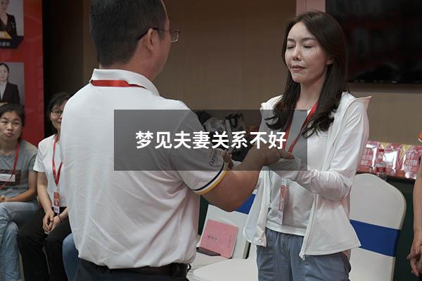 梦见夫妻关系不好