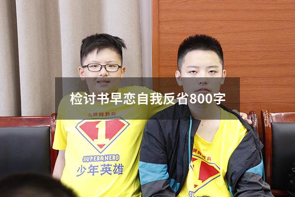 检讨书早恋自我反省800字1242