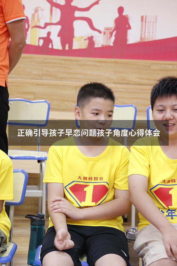 正确引导孩子早恋问题孩子角度心得体会
