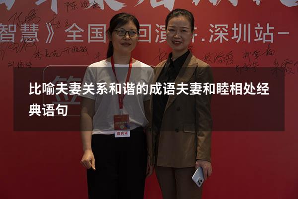 比喻夫妻关系和谐的成语（夫妻和睦相处经典语句）