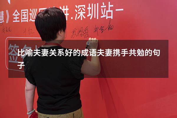 比喻夫妻关系好的成语（夫妻携手共勉的句子）