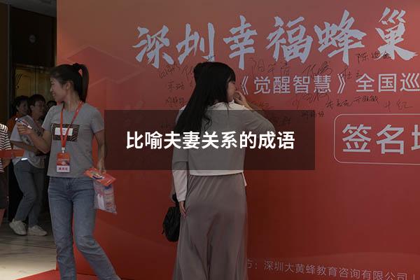 比喻夫妻关系的成语
