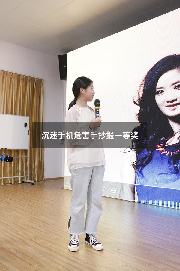 沉迷手机危害手抄报一等奖