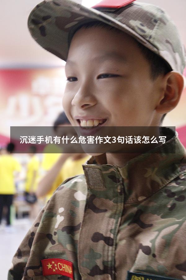 沉迷手机有什么危害作文3句话该怎么写