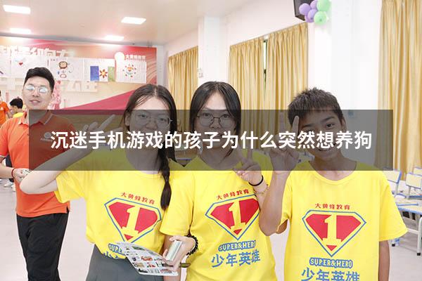 沉迷手机游戏的孩子为什么突然想养狗