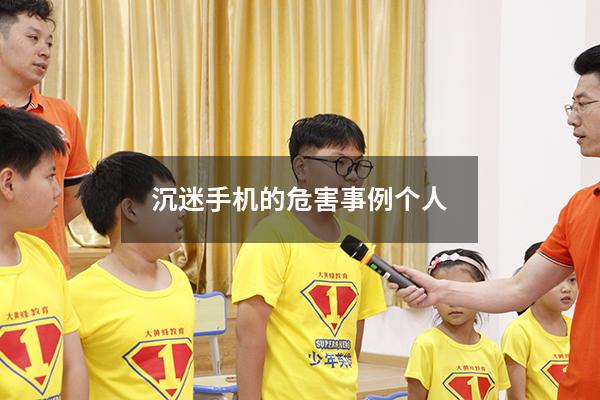 沉迷手机的危害事例个人
