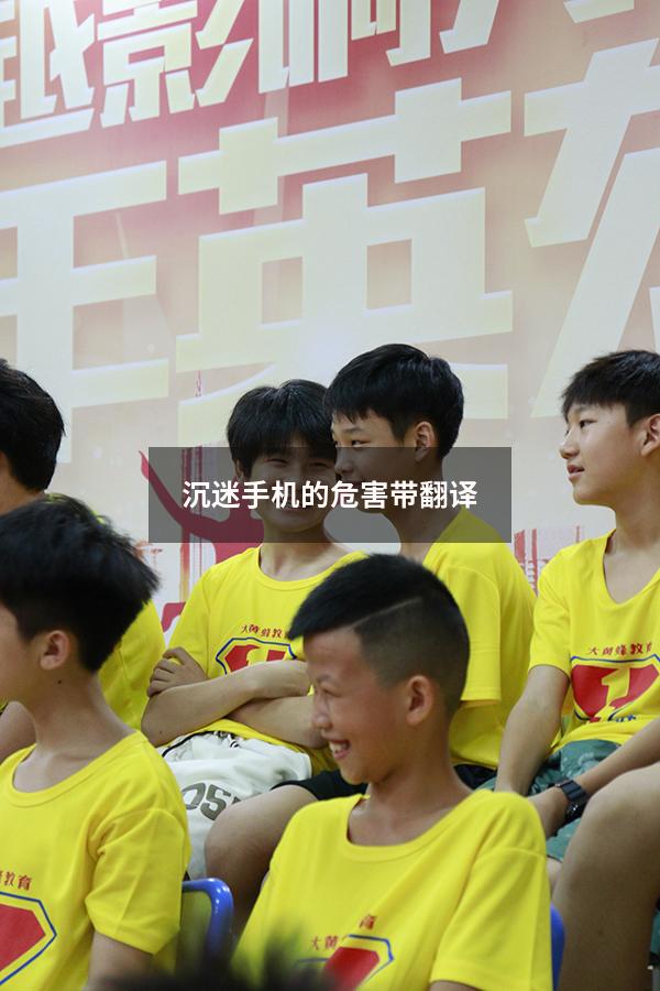 沉迷手机的危害带翻译