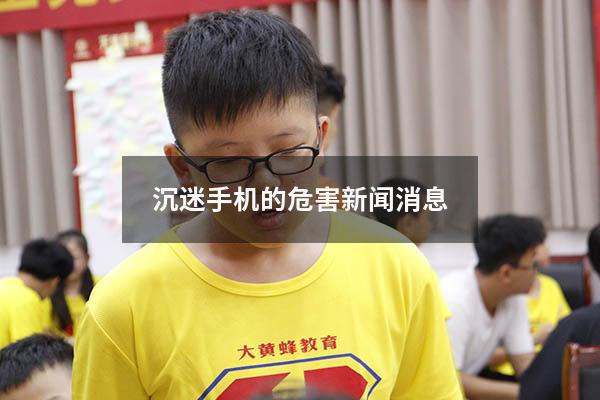 沉迷手机的危害新闻消息