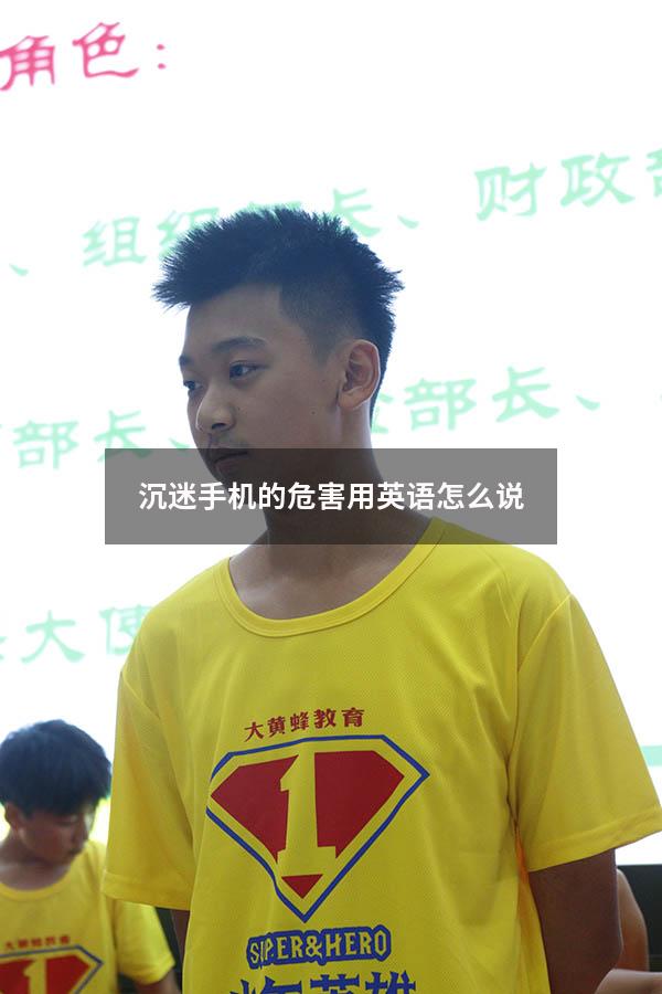 沉迷手机的危害用英语怎么说