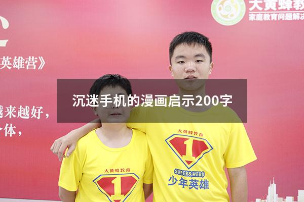 沉迷手机的漫画启示200字