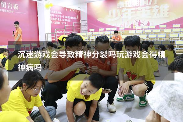 沉迷游戏会导致精神分裂吗（玩游戏会得精神病吗）