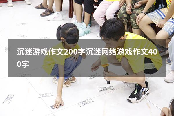 沉迷游戏作文200字（沉迷网络游戏作文400字）