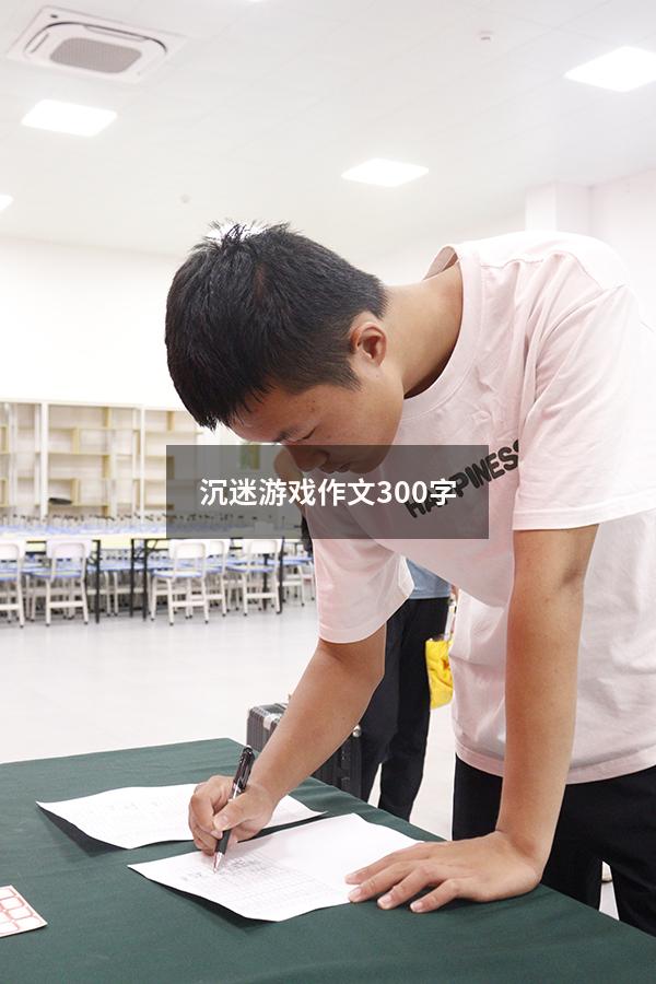 沉迷游戏作文300字