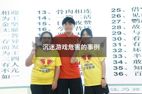 沉迷游戏危害的事例