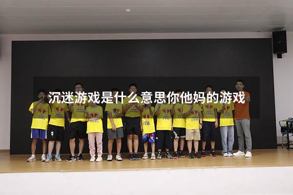 沉迷游戏是什么意思（你他妈的游戏）
