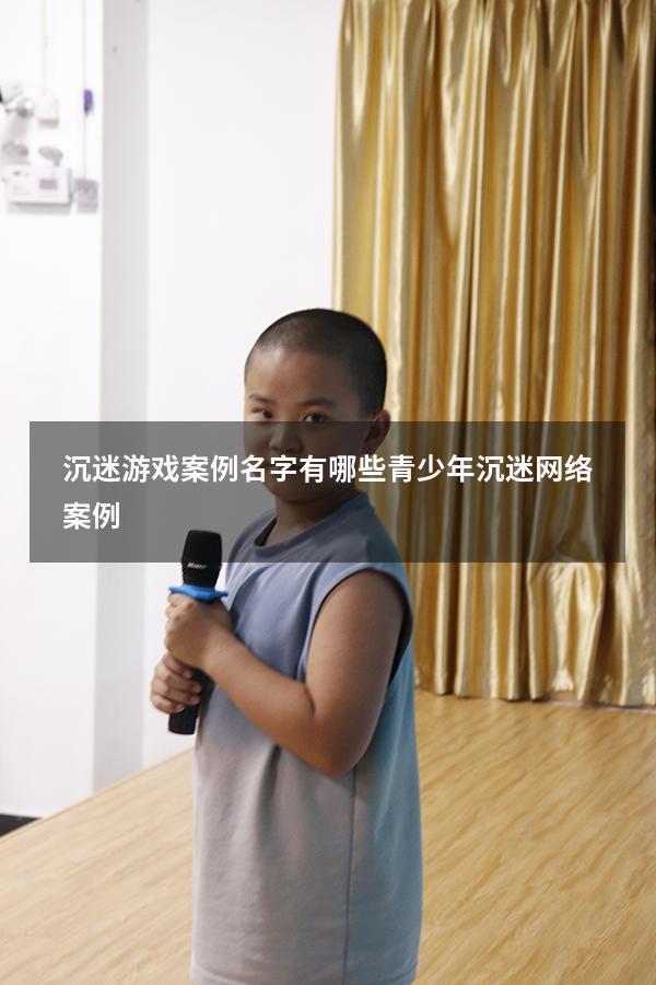 沉迷游戏案例名字有哪些（青少年沉迷网络案例）