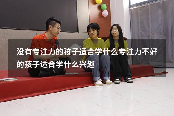 没有专注力的孩子适合学什么（专注力不好的孩子适合学什么兴趣）