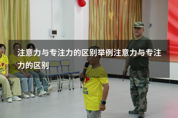 注意力与专注力的区别举例（注意力与专注力的区别）