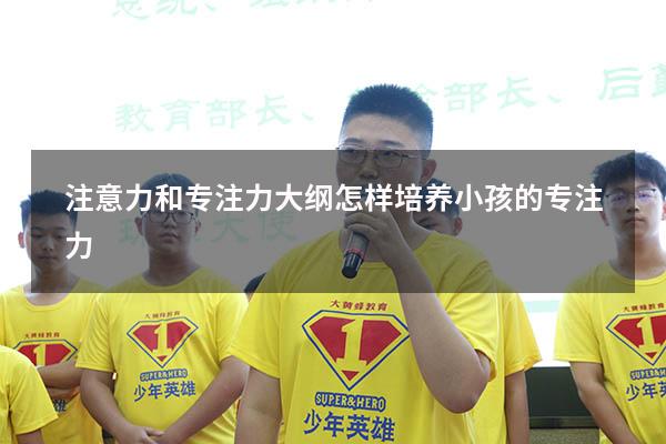 注意力和专注力大纲（怎样培养小孩的专注力）