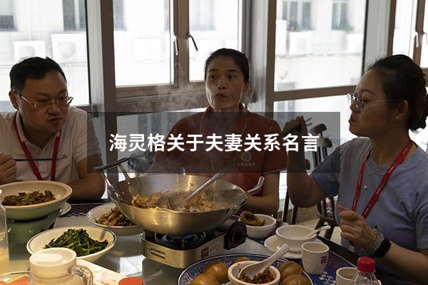 海灵格关于夫妻关系名言