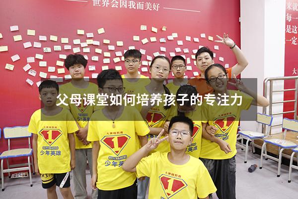 父母课堂如何培养孩子的专注力