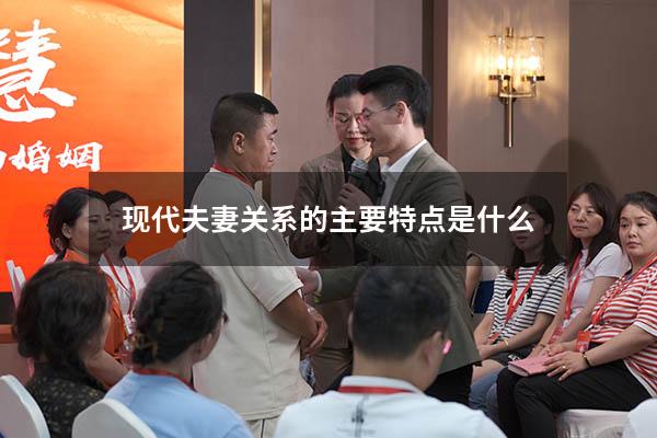 现代夫妻关系的主要特点是什么