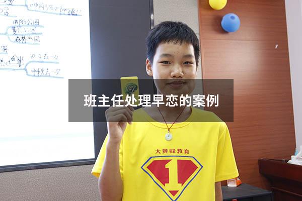 班主任处理早恋的案例
