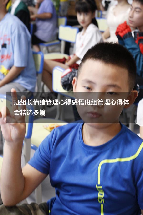 班组长情绪管理心得感悟（班组管理心得体会(精选多篇)）