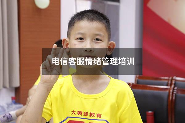 电信客服情绪管理培训