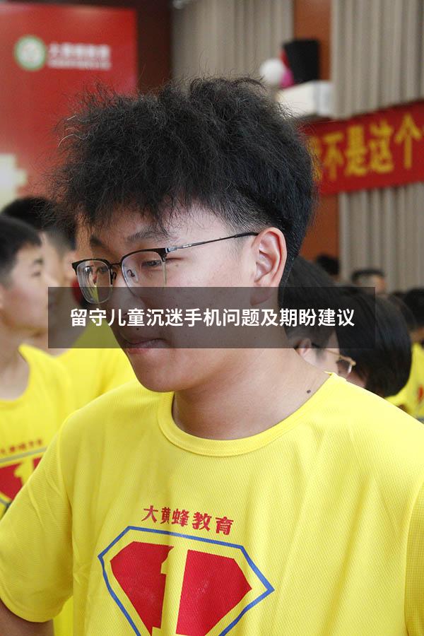 留守儿童沉迷手机问题及期盼建议