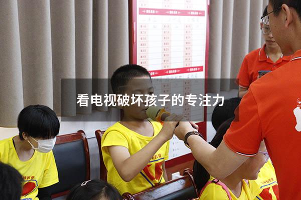 看电视破坏孩子的专注力