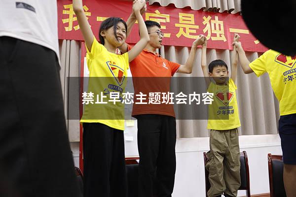 禁止早恋主题班会内容