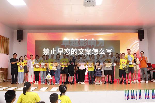 禁止早恋的文案怎么写