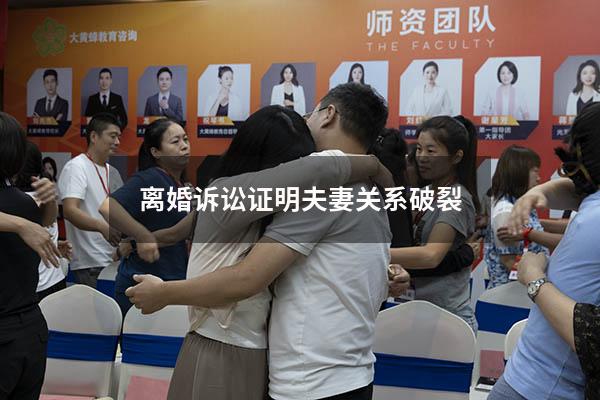 离婚诉讼证明夫妻关系破裂