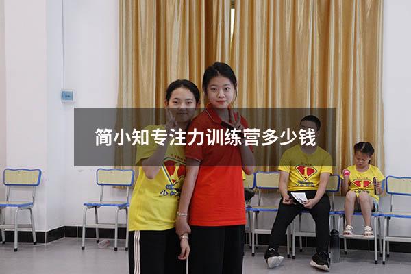 简小知专注力训练营多少钱