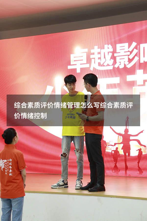 综合素质评价情绪管理怎么写（综合素质评价情绪控制）