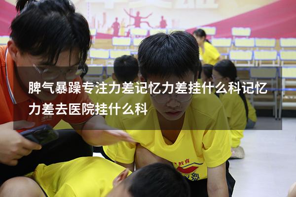 脾气暴躁专注力差记忆力差挂什么科（记忆力差去医院挂什么科）