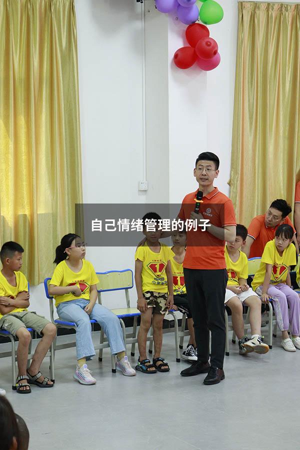 自己情绪管理的例子