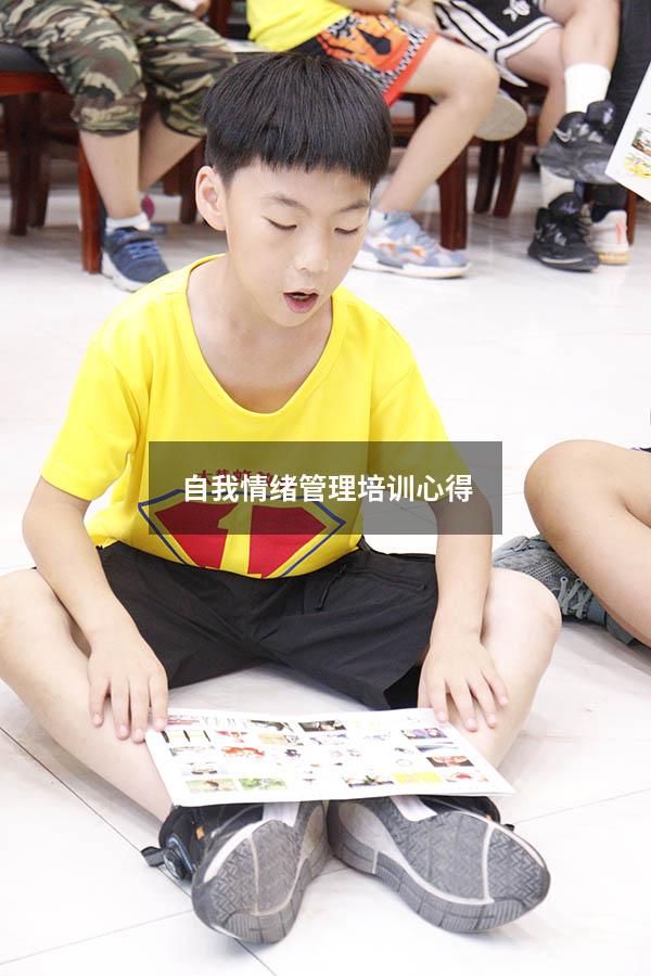 自我情绪管理培训心得