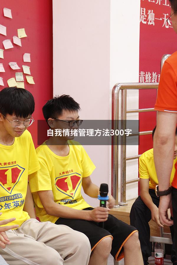 自我情绪管理方法300字