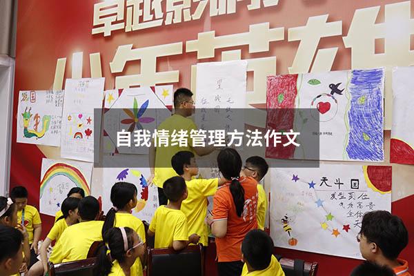 自我情绪管理方法作文